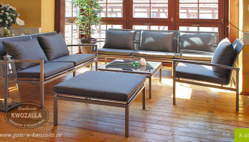 Sonderangebot - Gartenmöbel - Alu Lounge mit Sitzpolster