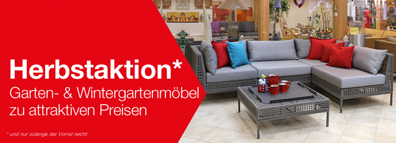Angebote - Herbstaktion 2025 - Gartenmöbel, Terrassenmöbel, Balkonmöbel