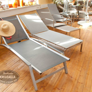 Gartenliegen, Sonnenliegen, Deckchairs aus Edelstahl oder Alu von Kwozalla Gartenmöbel