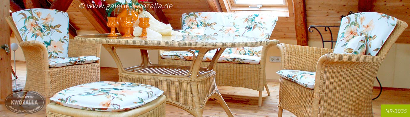 Rattanmöbel Set - Sitzgruppe aus Naturrattan