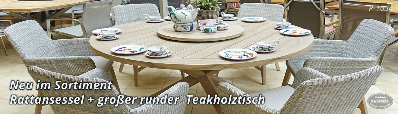 Gartenmöbel aus Polyrattan & Teak für Ihre Terrasse